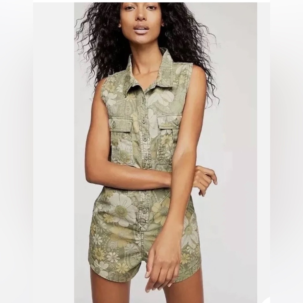 Spell & The Gypsy Collective Designs Eden Floral Camo Romper